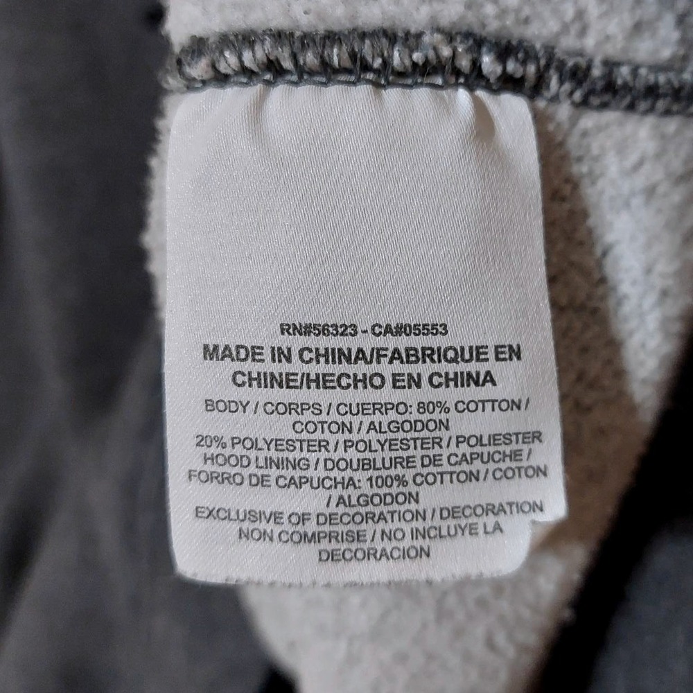 Nike Just Do It Hoodie Mens Medium Charcoal Gray Pullover Orange Swoosh‎ Logo - Picture 7 of 8